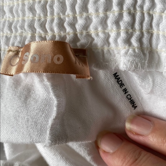 C Sono White Textured pants - Picture 10 of 10